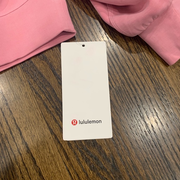 New Lululemon Softstreme Perfectly Oversized Cropped Crew Pink Tide Size 4 - Picture 5 of 10